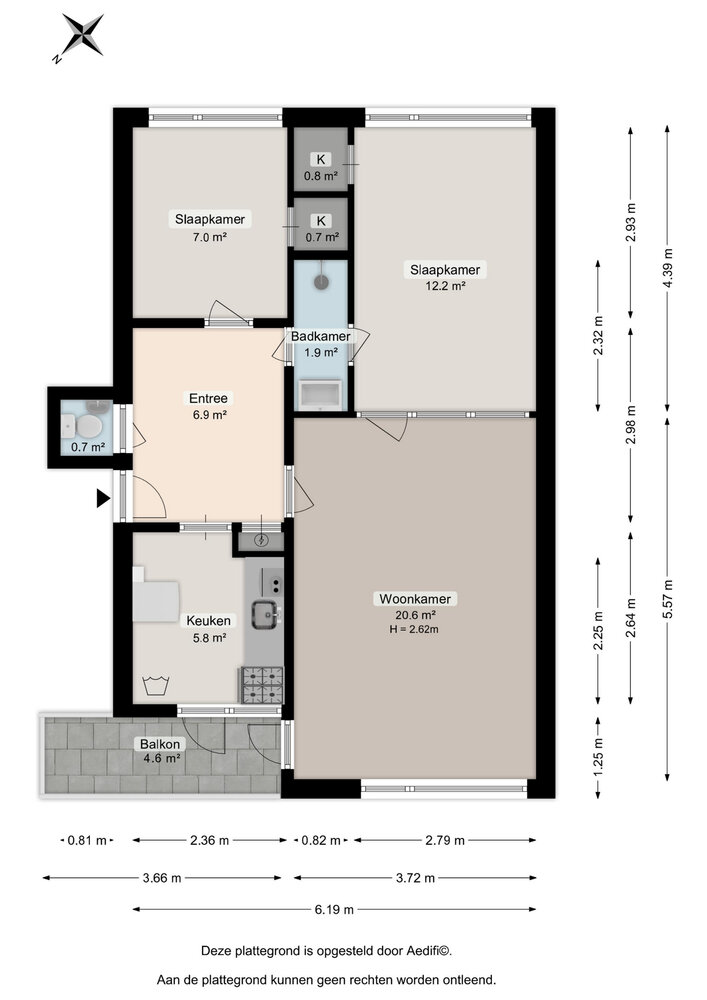 Gouwe 94, 9406 GS Assen - € 199.000 k.k. - Boekholt & partners makelaars Assen