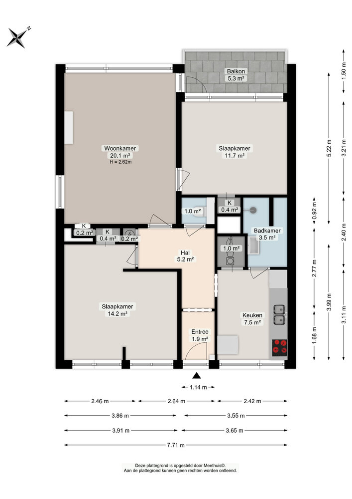 Mr. P.J. Troelstralaan 297, 9406 BB Assen - € 219.500 k.k. - Boekholt & partners makelaars Assen